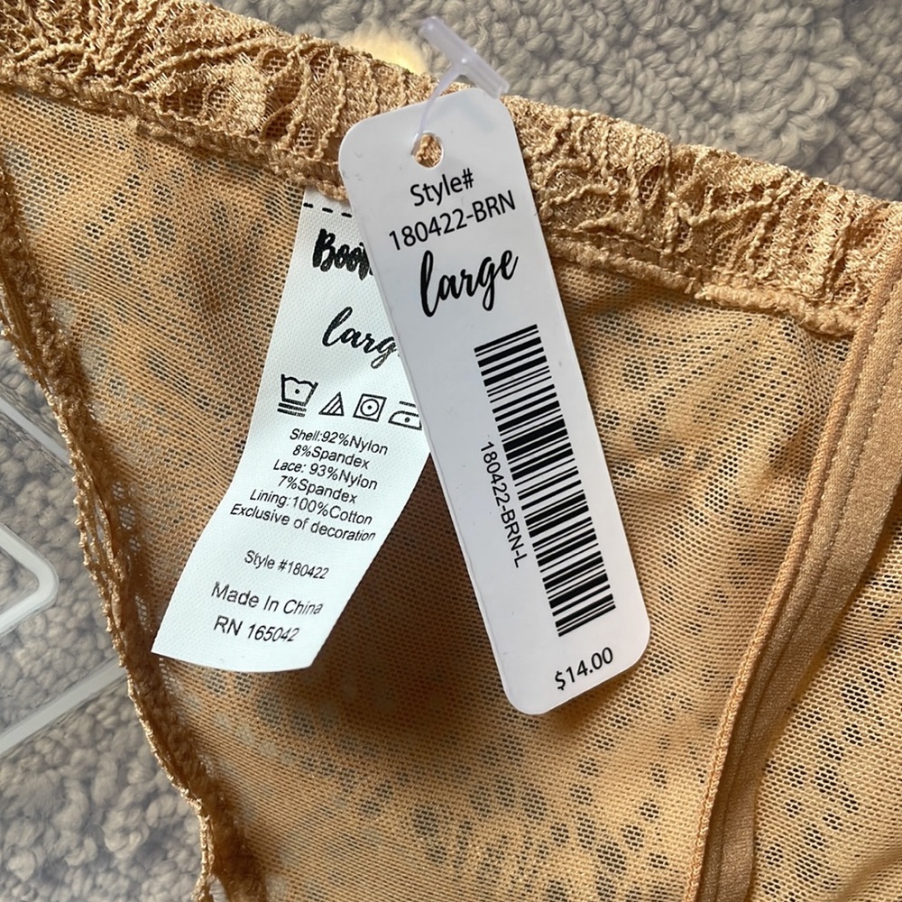 NWT- Tan G-String Thong- Large - Picture 4 of 4